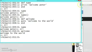 117 Learn python and ruby programming - Methods Introduction