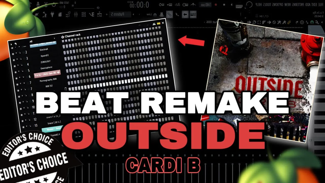 Cardi B - "Outside" | Beat/Instrumental Remake On FL Studio Cardi B - "Outside" | Beat/Instrumental Remake On FL Studio