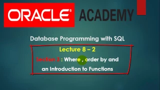 Database Programming With SQL - Section 03