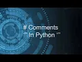 Comments And Docstrings