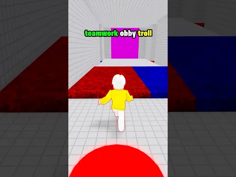 😳 troll teamwork obby in roblox