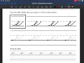 Lowercase Cursive e - Beginning Cursive 6