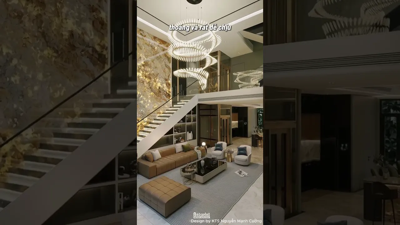 Nội thất hiên đại biệt thự anh Thịnh – Thái Nguyên bởi KTS Nguyễn Mạnh Cường