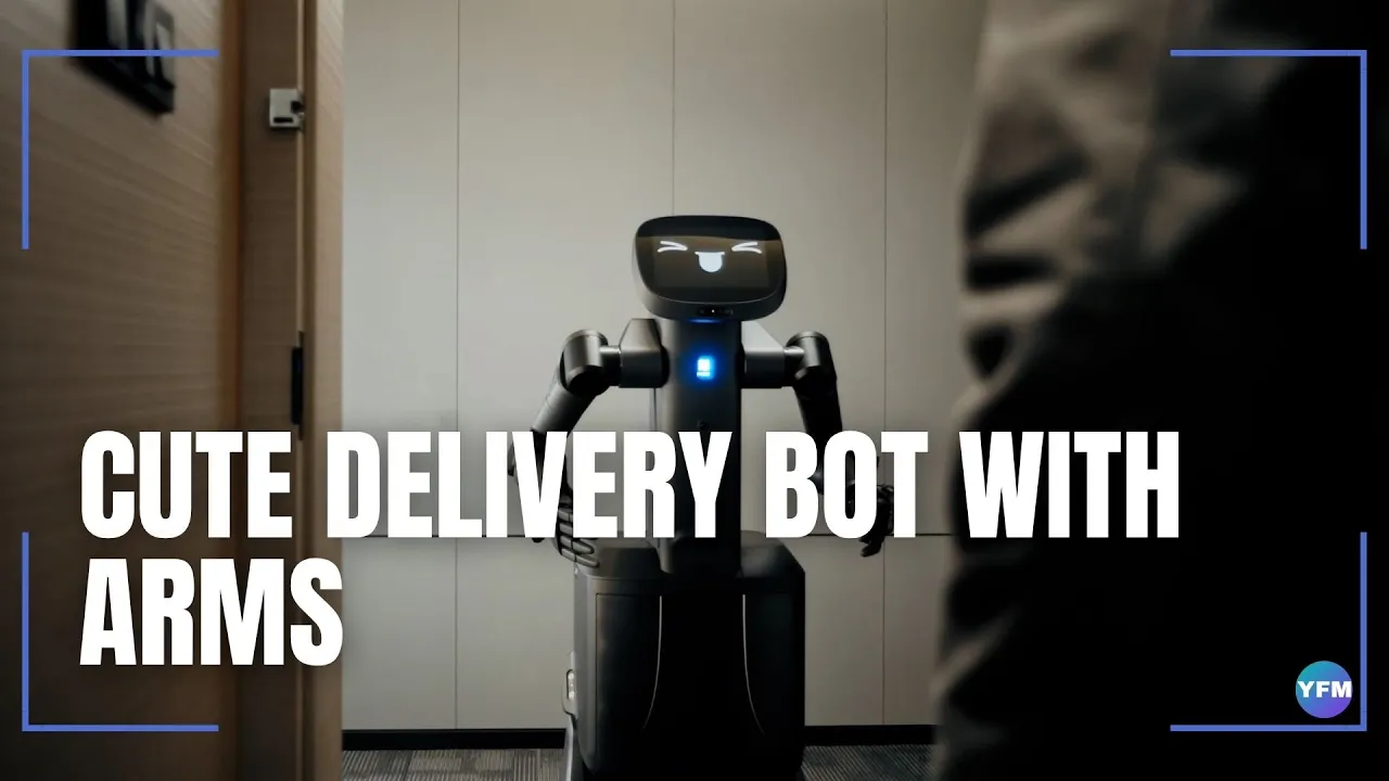 CUTE DELIVERY BOT WITH ARMS