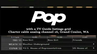 Pop Network with Scrolling TV Guide Listings Grid April 2016 Full Cycle