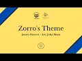 Download Lagu Zorro's Theme - James Horner (Arr. John Moss)