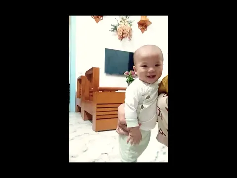 Baby's First Big Standing Steps! #baby #cute