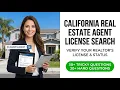 California Real Estate Agent License Search 2026 DRE Verification Guide