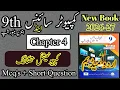 9th Computer Science Chapter 4 Short Questions New Book 2026 Urdu Medium