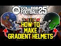 College Football 25 How To Make A Gradient Two Tone Helmet In Teambuilder