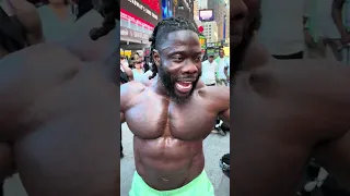 TIME SQUARE NEW YORK CITY LAST MAN STANDING PUSH UP CHALLENGE WHO WON?