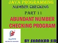 Abundant Number Checking Program