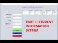 Part 1 Student information system Student Management System in java netbeans and mysql