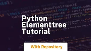 python elementtree tutorial
