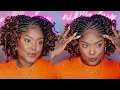 Natural Hairstyle Tutorial Flat-Twist Braid Curl DIY Trim
