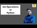 Set operations in Python