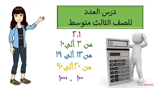 درس العدد للصف الثالث متوسط 