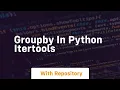 groupby in python itertools