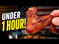 How to Smoke Chicken Wings Drumsticks in Under 1 Hour Pellet Grill