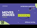 Move Zeroes - Leetcode 283 JavaScript Solution Two Pointers Most asked Interviews question hindi