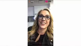 09-29-17 Kat Timpf on Instagram Live - Green Room with Kimberly Guilfoyle