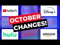 Big Streaming TV Changes for October 2025