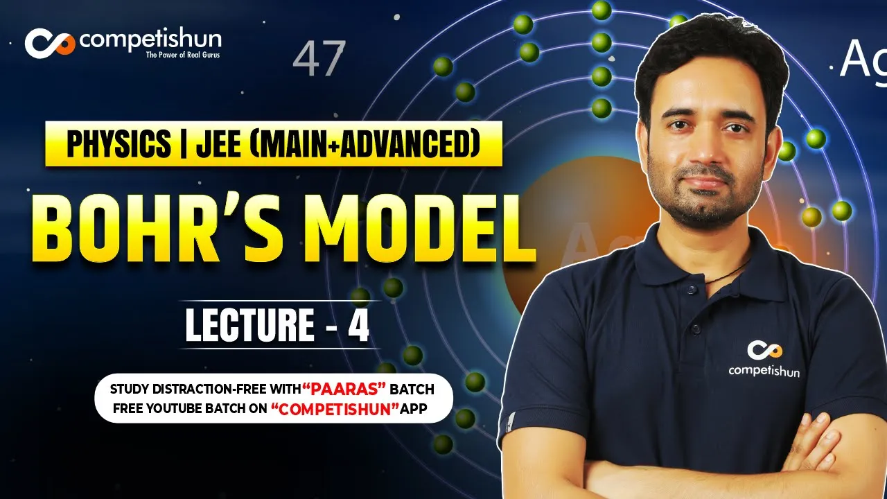 4 Hydrogen spectrum | Lyman series | Balmer series | Paschen series | Series limit | Bohr's model