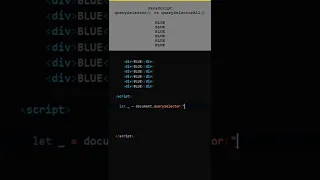 JavaScript querySelector vs querySelectorAll