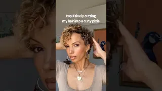 Curly Pixie Cut DIY