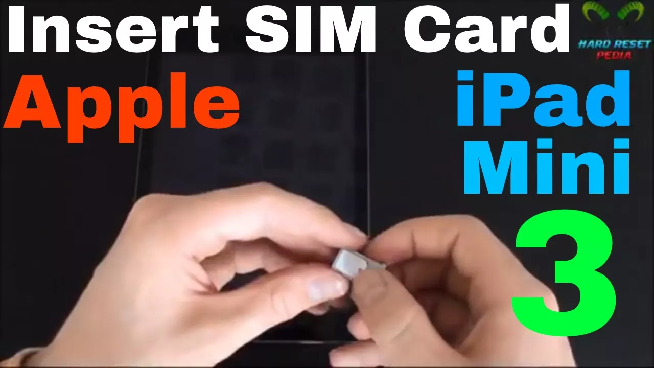  How to install nano sim into an iPad Air 2