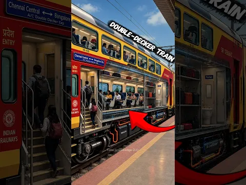 Normal vs Double-Decker Train: कौन ले जाती है ज्यादा Passengers? 🚆 #train