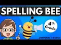 4th Grade Spelling Bee Challenge Can You Spell These Words