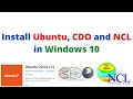Install Ubuntu CDO and NCL in Windows 10 Jalal Research Society