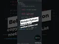 Belajar Python Dasar Untuk Pemula - copy list method Dalam List