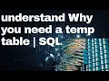 Basic Concept Of Temporary Tables How to create temporary tables SQL PLSQL POSTGRESQL TEMP TABLE