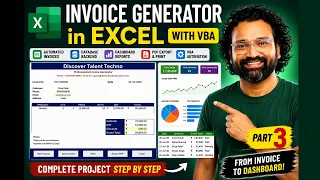 Excel Invoice Generator in VBA Part 3 Save Print Export PDF Dashboard