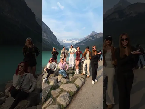 #BINI: One for you and one for me... and one for the Lake Louise, Alberta view!🏔️⭕❌