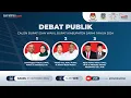 Download Lagu LIVE - Debat Publik Pertama Calon Bupati dan Wakil Bupati Sarmi 2024