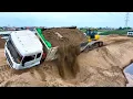Lagu WTF!! Truck Risky in Unexpected Situation!! 😱 Bulldozer Building New Road with Dongfeng Trucks
