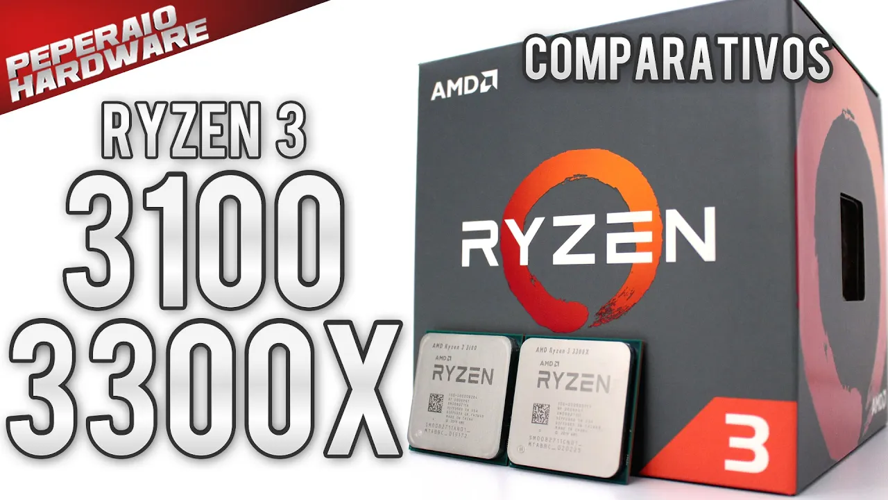 Review Ryzen 3 3100 & Ryzen 3 3300x - 37 Testes vs Ryzen 5 1600 AF, 2600, 3600, I3 9100F, I5 9400F