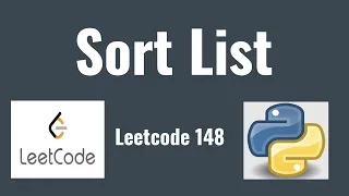 Leetcode 148 Sort List