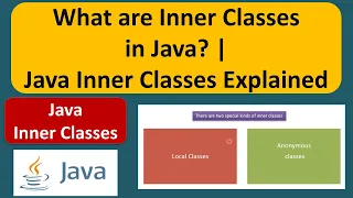 What are Inner Classes in Java Java Inner Classes Explained Java Tutorial