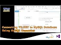 Connecting VB NET to MySQL Database using MySQL Connector
