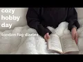 A cozy hobby day in London Madrid trip reading book journaling monthly journal recap gaming