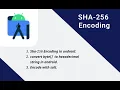 Sha-256 encoding encryption using salt in android studio