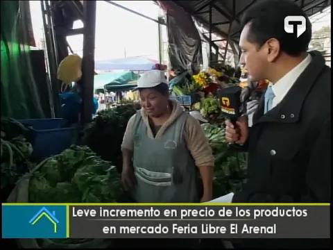 Leve incremento en precio de los productos en mercado Feria Libre El Arenal