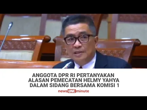 Anggota DPR RI Pertanyakan Alasan Pemecatan Helmy Yahya Dalam Sidang Komisi 1