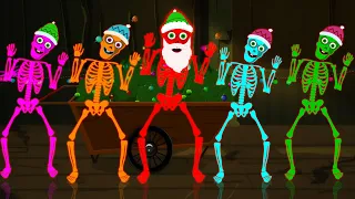 spooky skeletons jingle bones christmas songs for kids hooplakidz