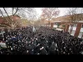 Download Lagu Drone Video - Thousands Escort Satmar Rebbe As He Leaves On Trip To Eretz Yisroel