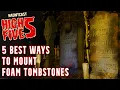5 Best Ways to Mount Foam Tombstones to Ground Halloween Tombstone Securing Tutorial
